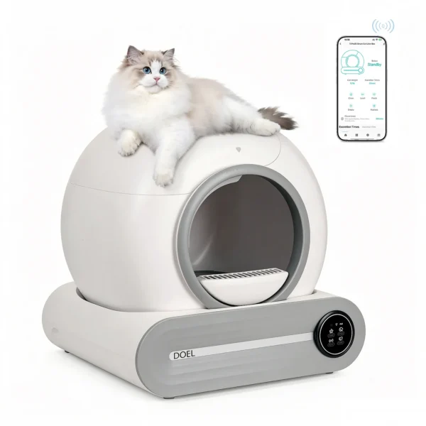 DOEL 65L Smart Self-Cleaning Cat Litter Box