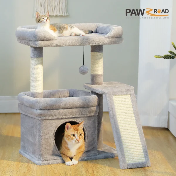 27-Inch Cat Tree with Condo & Scratching Posts