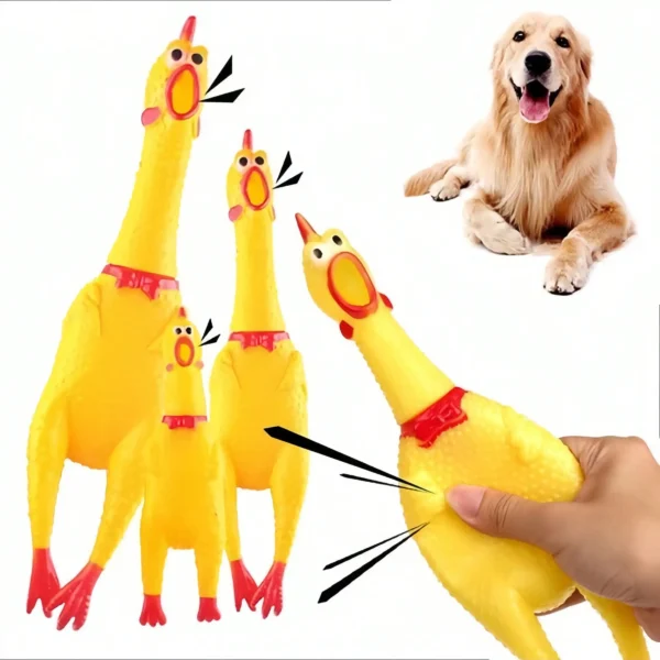 1Pc Screaming Chicken Squeaky Toy