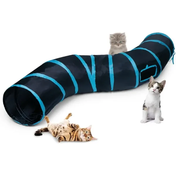 Cat Play Tunnel, Interactive Toy Maze.