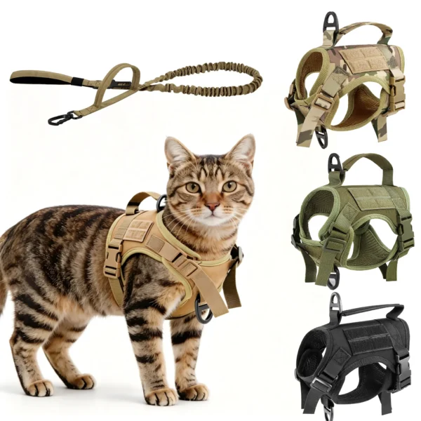 Cat Vest Harness Leash Set, Escape Proof Soft Mesh