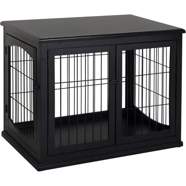 Small Dog Cage End Table. Two Opening Sides, Lockable Door,