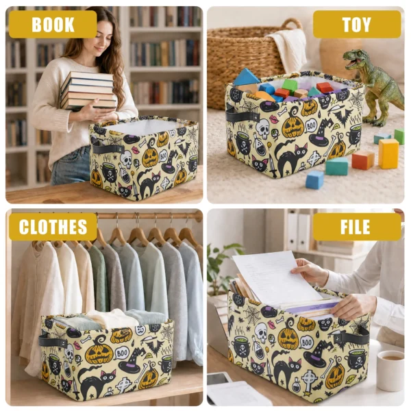 Halloween Collapsible Fabric Storage Basket