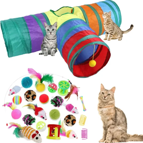 32Pcs Kitten Interactive Pet Toy Assortment